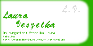 laura veszelka business card